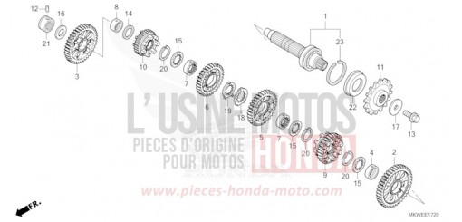 TRANSMISSION (COUNTERSHAFT) (NC750XD) NC750XDS de 2025
